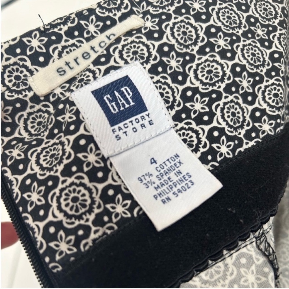 Gap Factory Black and White Strapless Mini Cocktail Dress - Picture 8 of 8